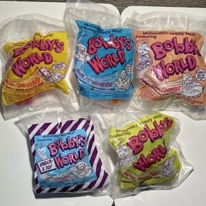 BOBBY'S WORLD - VINTAGE New 1994 MCDONALD'S HAPPY MEAL TOYS - COMPLETE SET OF 5